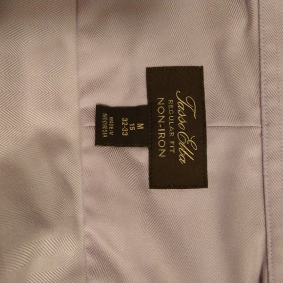 Men’s Dress Shirt - Herringbone - Picture 4 of 6